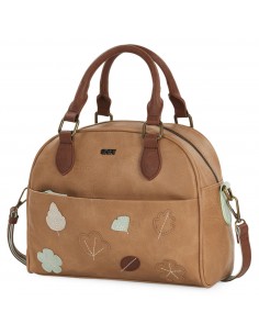 BOLSO CON BANDOLERA HOJAS...