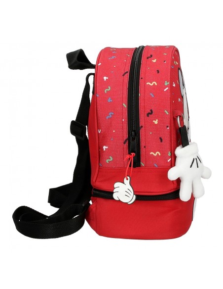 MOCHILA PORTAMERIENDA MICKEY 28CM