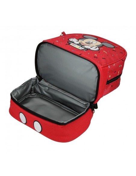 MOCHILA PORTAMERIENDA MICKEY 28CM