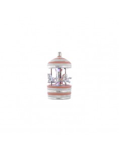 CARRUSEL CON LUZ CABALLOS ROSA 2