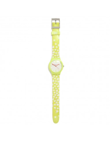 RELOJ PEQUEÑO FLIP LIME CORAZONES...