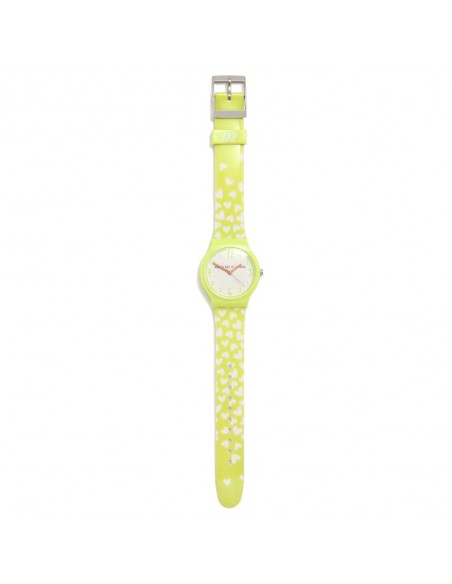 RELOJ PEQUEÑO FLIP LIME CORAZONES DEGRADEÉ