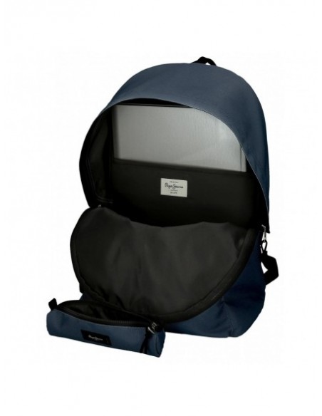 MOCHILA PORTAORDENADOR + PORTATODO PJL ARIS EVERGREEN MARINO