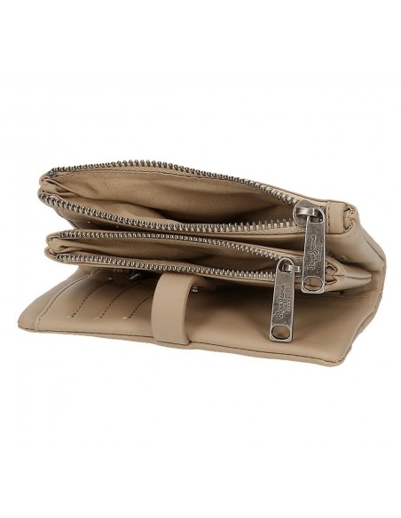 BILLETERO MONEDERO KYLIE PEPE JEANS TAUPE