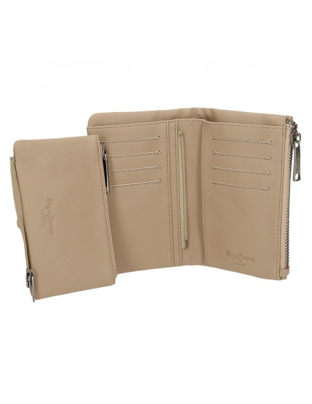 BILLETERO MONEDERO KYLIE PEPE JEANS TAUPE