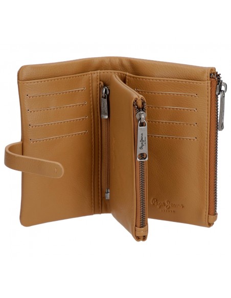 BILLETERO CON MONEDERO MARA MOSTAZA PEPE JEANS