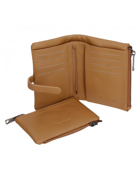 BILLETERO CON MONEDERO MARA MOSTAZA PEPE JEANS