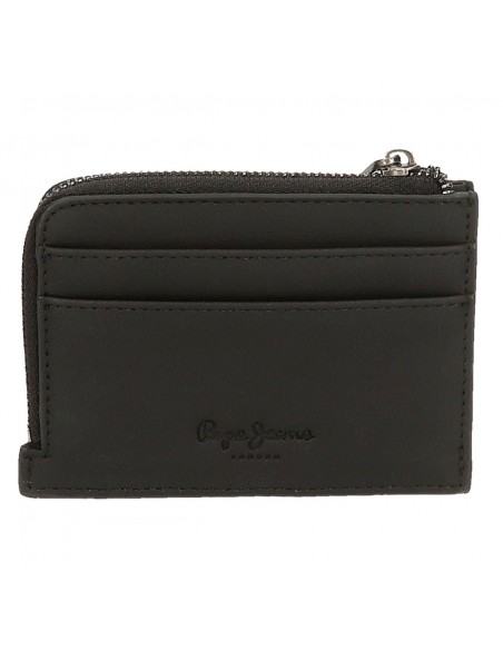 MONEDERO TARJETERO PIERE NEGRO PEPE JEANS