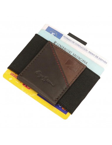 TARJETERO STRIKING MARRON PEPE JEANS