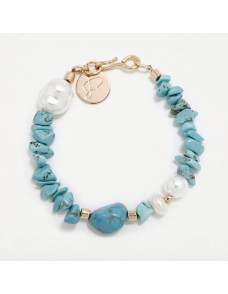 PULSERA CALA ROSA TURQUESA PERTEGAZ