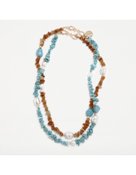 COLLAR CALA ROSA TURQUESA PERTEGAZ