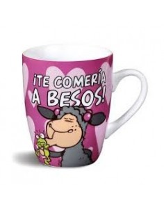 TAZA NICI "TE COMERIA A BESOS"