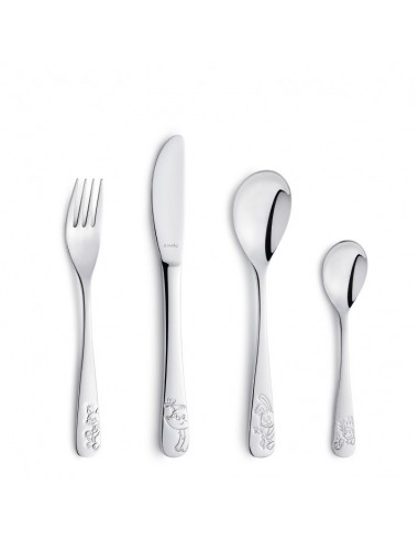 SET CUBIERTOS ACERO INOX. ANIMALES...