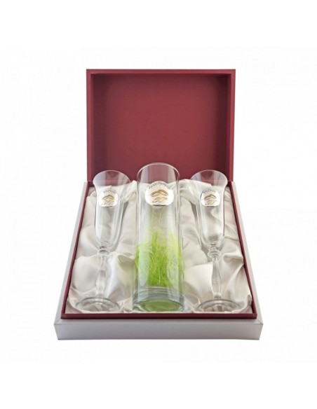 ESTUCHE CONMEMORATIVO JARRON Y COPAS