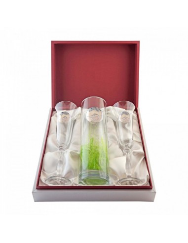 ESTUCHE CONMEMORATIVO JARRON Y COPAS