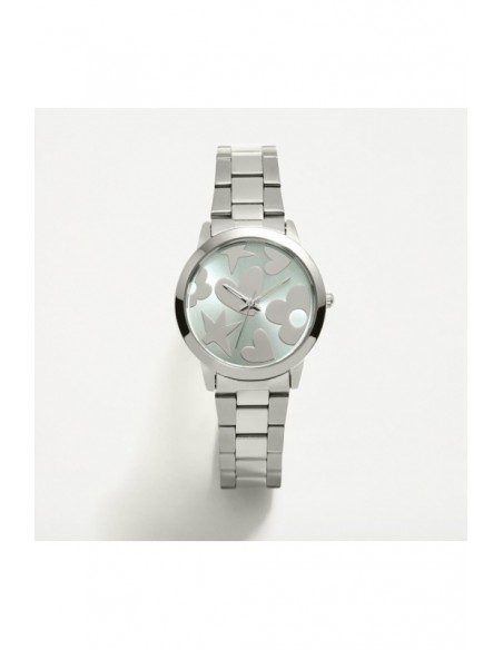 RELOJ METALICO AGATA RUIZ DE LA PRADA ESFERA AZUL ALEX