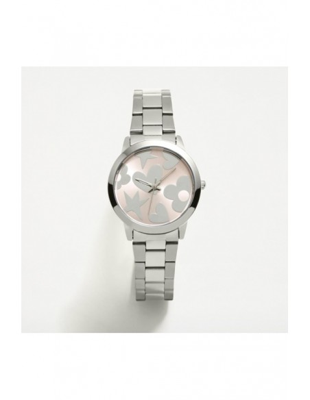 RELOJ METALICO AGATA RUIZ DE LA PRADA ESFERA ROSA ALEX