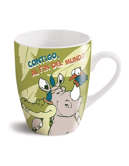 TAZA NICI "CONTIGO AL FIN DEL MUNDO"