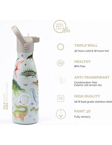 BOTELLA TERMICA DINOS COOL BOTTLES 260ML