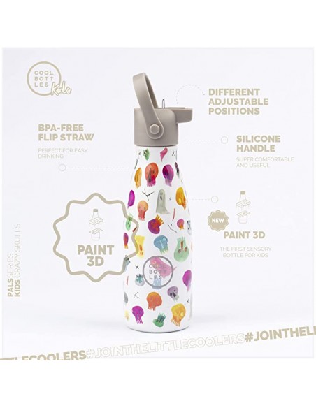 BOTELLA TERMICA CRAZY SKULLS COOL BOTTLES 260ML