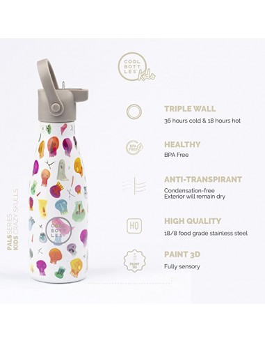 BOTELLA TERMICA CRAZY SKULLS COOL...