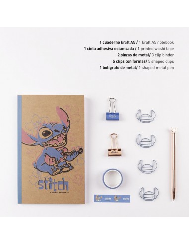 SET DE PAPELERIA STITCH UKELELE