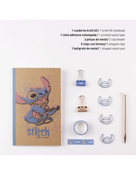 SET DE PAPELERIA STITCH UKELELE