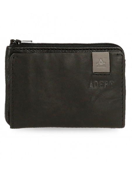 MONEDERO TARJETERO ADEPT MAX NEGRO