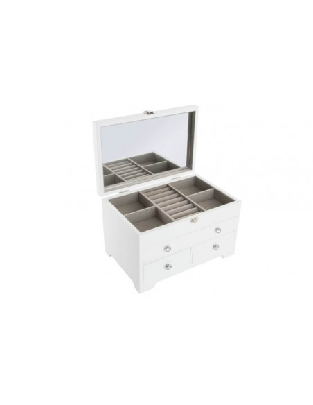 JOYERO MDF ESPEJO LACADO BLANCO