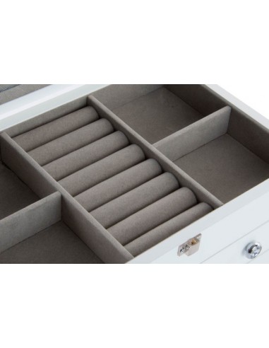 JOYERO MDF ESPEJO LACADO BLANCO