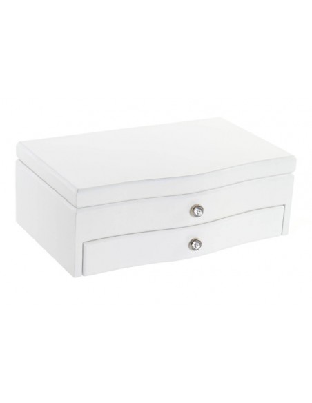 JOYERO MDF CON ESPEJO LACADO EN BLANCO