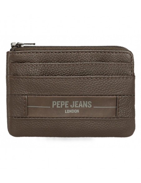MONEDERO DE PIEL PEPE JEANS CHECKBOX