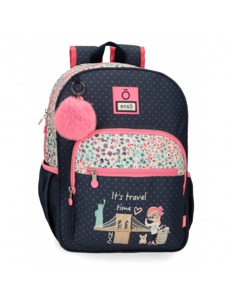 MOCHILA ESCOLAR ADAPTABLE ENSO TARVEL TIME 38CM.