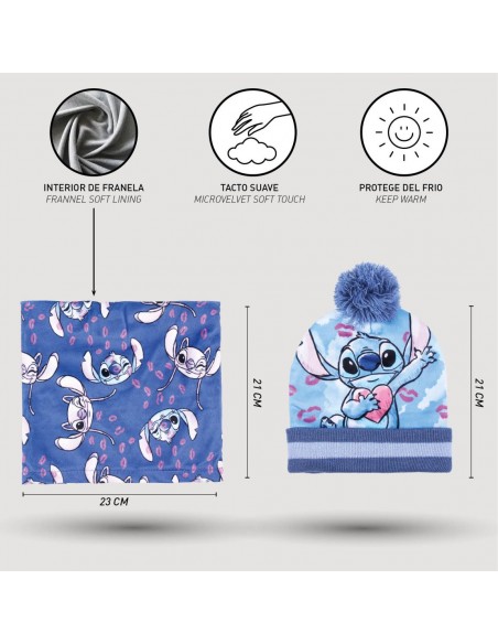 CONJUNTO 3 PIEZAS STITCH