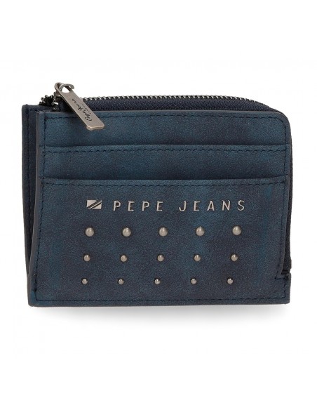 MONEDERO PEPE JEANS HOLLY CON TARJETERO MARINO