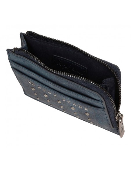 MONEDERO PEPE JEANS HOLLY CON TARJETERO MARINO