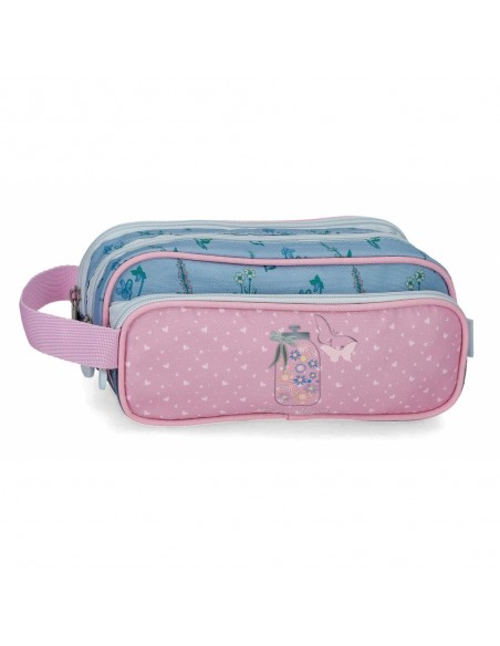 ESTUCHE PORTATODO TRIPLE ENSO WE LOVE FLOWERS