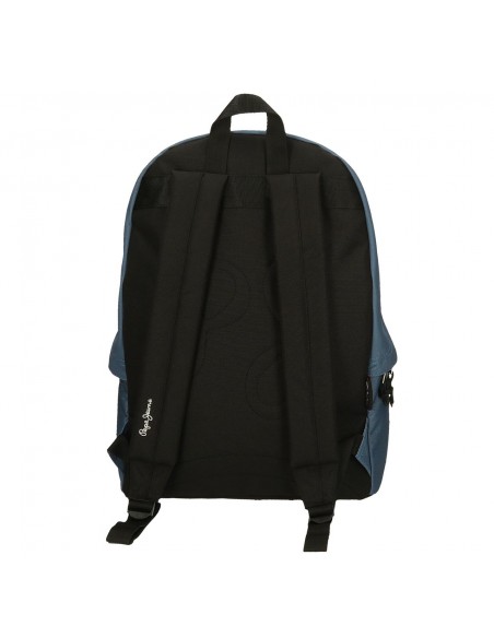MOCHILA PORTAORDENADOR PEPE JEANS ARIS + ESTUCHE AZUL DENIM