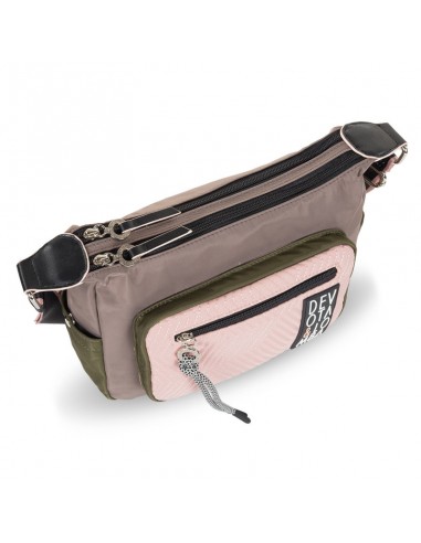 BOLSO BANDOLERA DOBLE D&L MULTICOLOR...