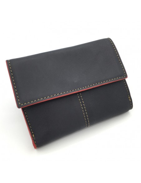 BILLETERO COFERPIEL PEQUEÑO NAVY-GRANATE INTERIOR