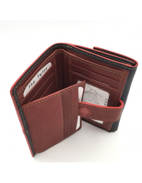 BILLETERO COFERPIEL PEQUEÑO NAVY-GRANATE INTERIOR