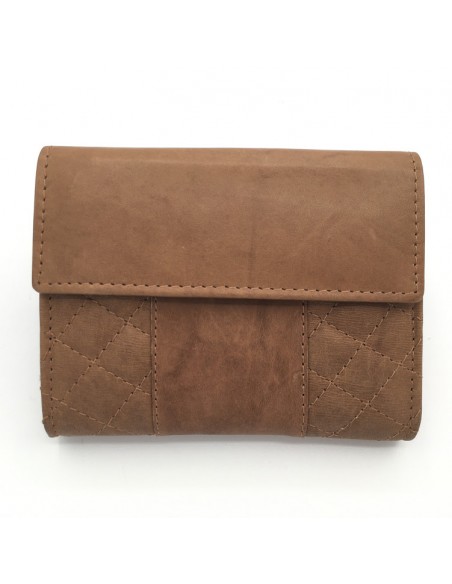 BILLETERO PIEL MENTA PEQUEÑO ARGEL 12CM. CAMEL