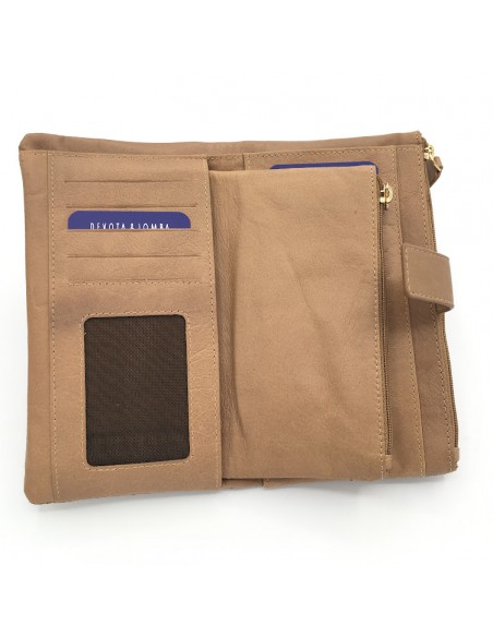 BILLETERO MONEDERO PIEL DEVOTA & LOMBA CAPRI LARGO