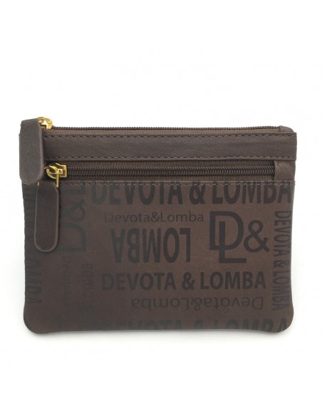 MONEDERO DEVOTA & LOMBA PIEL NAPOLES 13CM. (varios colores)