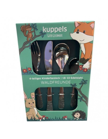 SET CUBIERTOS ACERO INOX. ANIMALES DEL BOSQUE