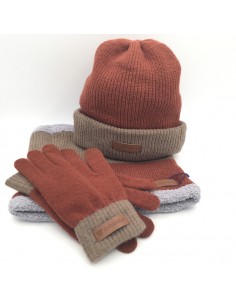 CONJUNTO CUELLO GUANTES Y...