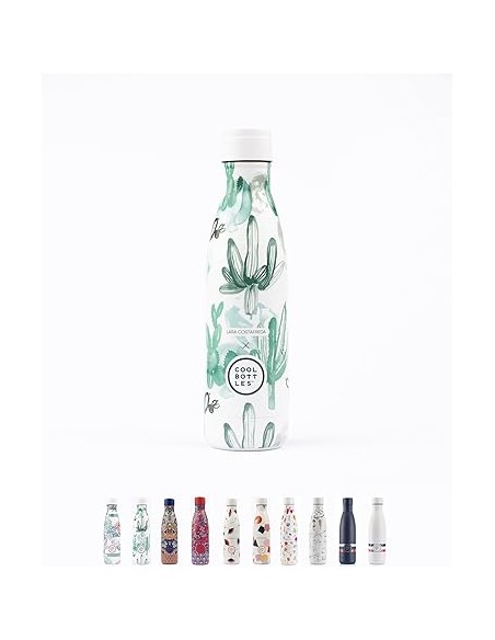 BOTELLA ACERO INOXIDABLE LARA COSTAFREDA CACTUS 500ML COOL BOTTLES