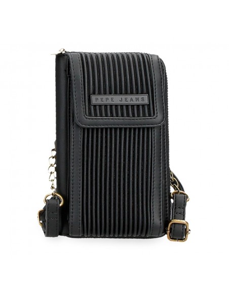 CARTERA-BANDOLERA PORTA MOVIL PEPE JEANS AURORA NEGRO