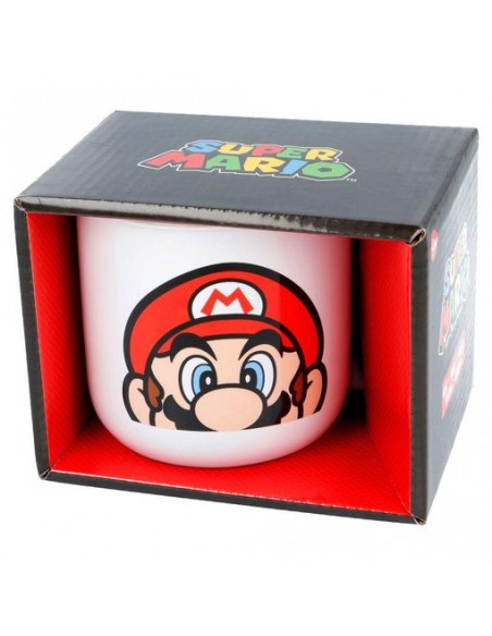 TAZA CERAMICA DESAYUNO 400 ML SUPER MARIO