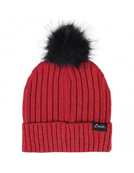 GORRO MINNIE ROJO POMPON